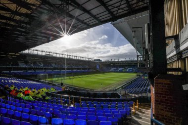 Goodison Park 'ın 22 Şubat 2025' te Goodison Park, Liverpool 'da oynanan Premier League maçı öncesinde Everton ve Manchester United' ın genel bir görüntüsü.