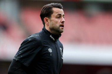 West Ham United takımından Lukasz Fabianski, 22 Şubat 2025 tarihinde Birleşik Krallık 'taki Emirates Stadyumu' nda oynanan Premier League maçından önce ısınmaya başladı.