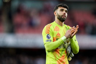 Arsenal 'den David Raya, 22 Şubat 2025' te İngiltere 'nin başkenti Londra' daki Emirates Stadyumu 'nda oynanan Premier League maçının ardından yenilgiyi kabul etti.