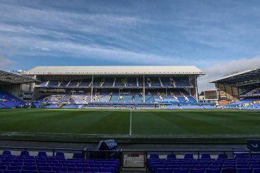 Goodison Park 'ın 22 Şubat 2025' te Goodison Park, Liverpool 'da oynanan Premier League maçı öncesinde Everton ve Manchester United' ın genel bir görüntüsü.