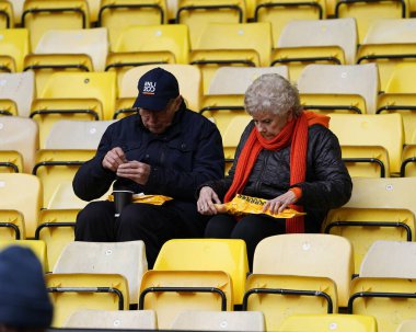 Fans ahead of  the Sky Bet Championship match Watford vs Luton Town at Vicarage Road, Watford, United Kingdom, 23rd February 2025 clipart