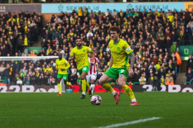 Norwich City 'den Josh Sargent, 22 Şubat 2025' te Norwich City, Norwich City 'ye karşı Stoke City' de oynanan Gökyüzü İddia Şampiyonası maçında...