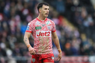 Leigh Leoparları 'ndan David Armstrong Betfred Süper Lig 2. Raundunda Leigh Leopards' a karşı Huddersfield Giants maçında Leigh Spor Köyü, Leigh, İngiltere, 23 Şubat 2025