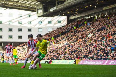 Gökyüzü İddia Şampiyonası sırasında Norwich City ile Stoke City, Norwich Road, Norwich, İngiltere, 22 Şubat 2025
