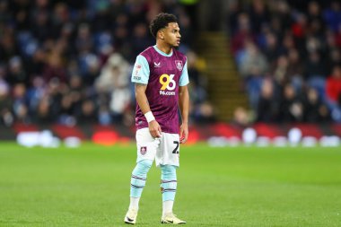 Burnley takımından Marcus Edwards, Burnley ile Sheffield maçında 21 Şubat 2025 'te oynanan Turf Moor, Burnley, İngiltere maçında.