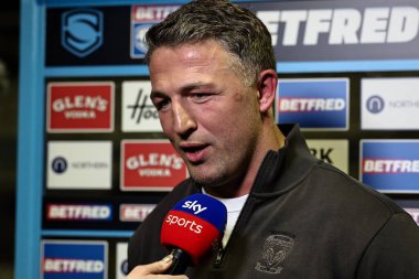 Warrington Wolves 'un baş antrenörü Sam Burgess, 21 Şubat 2025' te Warrington, İngiltere 'deki Luke Littler Stadyumu' nda oynanan Betfred Süper Lig 2. tur karşılaşmasında Sky Sports 'a konuştu.