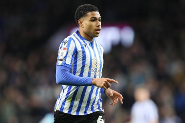 Sheffield 'li Shea Charles Çarşamba günü Gökyüzü İddia Şampiyonası' nda Burnley Sheffield 'a karşı Çarşamba günü Birleşik Krallık' ın Burnley şehrinde 21 Şubat 2025 'te oynanan Turf Moor maçında.