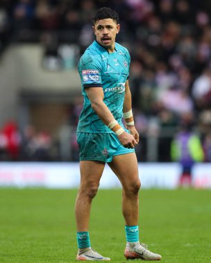 Huddersfield Giants 'dan Jacob Gagai Betfred Süper Lig 2. Raundda Leigh Leopards' a karşı Huddersfield Giants maçında Leigh Spor Köyü, Leigh, İngiltere, 23 Şubat 2025