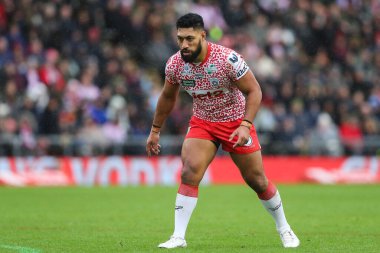 Leigh Leoparları 'ndan Isaac Liu, Betfred Süper Lig 2. Raundunda Leigh Leopards' a karşı Huddersfield Giants maçı, Leigh Spor Köyü, Leigh, İngiltere, 23 Şubat 2025