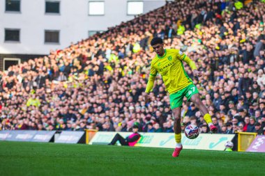 Norwich City 'den Lucien Mahovo Gökyüzü İddia Şampiyonası' nda Norwich City ile Stoke City arasında 22 Şubat 2025 'te Carrow Road, Norwich, İngiltere' de oynanan karşılaşma.