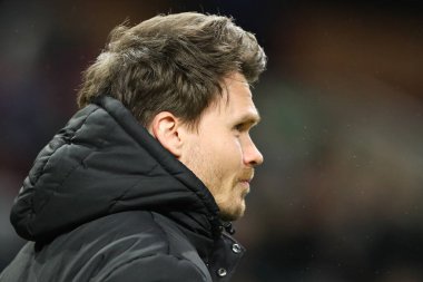 Danny Rhl, Sheffield 'ın Çarşamba günkü Sky Bet Şampiyonası maçında menajeri Burnley, Sheffield' e karşı Turf Moor, Burnley, İngiltere, 21 Şubat 2025