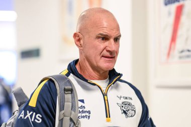 Brad Arthur Leeds Rhinos 'un baş antrenörü Betfred Süper Lig karşılaşması öncesinde Salford Red Devils - Leeds Rhinos maçında Salford Community Stadyumu, Eccles, İngiltere, 22 Şubat 2025