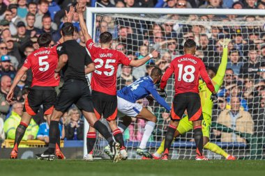 Everton oyuncusu Beto, 22 Şubat 2025 'te İngiltere' nin Liverpool kenti Goodison Park 'ta oynanan Premier League maçında Manchester United' a karşı 1-0 berabere kaldı.