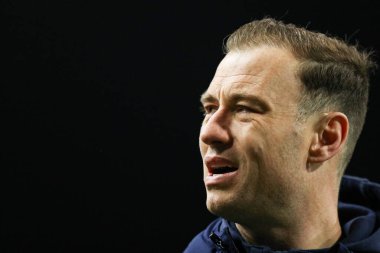 Burnley 'den Ashley Barnes 21 Şubat 2025' te Burnley 'in Sheffield' a karşı oynadığı Turf Moor, Burnley 'de Sky Bet Şampiyonası maçından önce toprağa gömüldü.