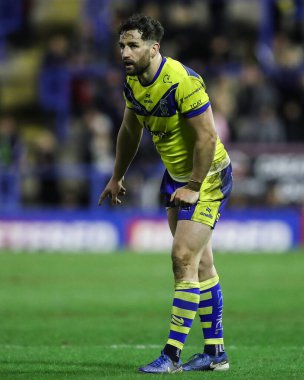 Warrington Wolves 'un Toby King' i Betfred Süper Lig 2. Raundunda Warrington Wolves, Catalans Dragons 'a karşı Luke Littler Stadyumu, Warrington, İngiltere, 21 Şubat 2025