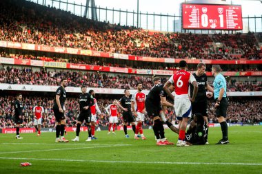 22 Şubat 2025 'te Birleşik Krallık' ın başkenti Londra 'daki Emirates Stadyumu' nda oynanan Premier League maçının genel görünümü: