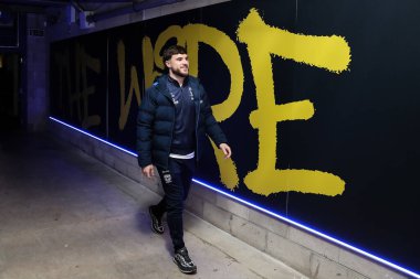 Warrington Wolves 'tan Connor Wrench, 21 Şubat 2025' te Warrington, İngiltere 'deki Luke Littler Stadyumu' nda Warrington Wolves 'a karşı Catalans Dragons maçında Betfred Süper Lig 2.