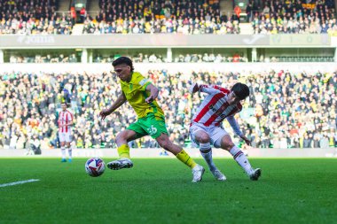 Norwich City 'den Marcelino Nez 22 Şubat 2025' te Norwich City, Norwich City 'ye karşı Stoke City' de oynanan Gökyüzü İddia Şampiyonası maçında