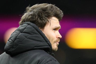 Danny Rhl, Sheffield 'ın Çarşamba günkü Sky Bet Şampiyonası maçında menajeri Burnley, Sheffield' e karşı Turf Moor, Burnley, İngiltere, 21 Şubat 2025