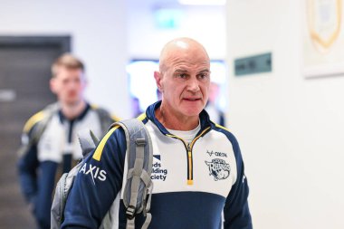 Brad Arthur Leeds Rhinos 'un baş antrenörü Betfred Süper Lig karşılaşması öncesinde Salford Red Devils - Leeds Rhinos maçında Salford Community Stadyumu, Eccles, İngiltere, 22 Şubat 2025