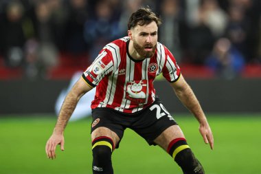 Sheffield United takımından Ben Brereton Daz 24 Şubat 2025 'te Bramall Lane, Sheffield, İngiltere' de Sheffield United 'a karşı oynanan Sky Bet Şampiyonası maçında