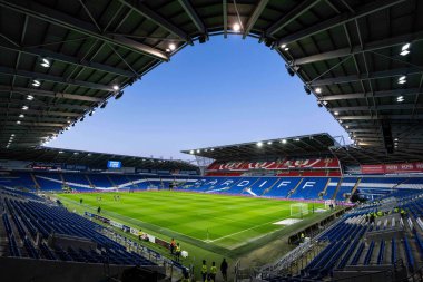 Cardiff City Stadyumu 'nun genel görünümü, 25 Şubat 2025' te Cardiff City, Cardiff City Stadyumu 'nda oynanan Cardiff City vs Hull City Sky Bet Şampiyonası maçı öncesinde