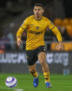 Wolverhampton Wanderers 'dan Andr Premier League maçı sırasında Wolverhampton Wanderers, Fulham' a karşı Molineux, Wolverhampton, İngiltere, 25 Şubat 2025