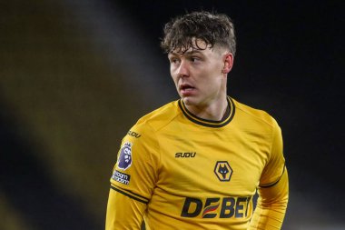 Wolverhampton Wanderers 'dan Jrgen Strand Larsen Premier League maçında Wolverhampton Wanderers Fulham' a karşı Molineux, Wolverhampton, Birleşik Krallık, 25 Şubat 2025