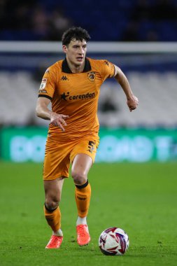 Hull City 'den Alfie Jones 25 Şubat 2025' te Cardiff City, Cardiff City Stadyumu 'nda oynanan Cardiff City vs Hull City maçında