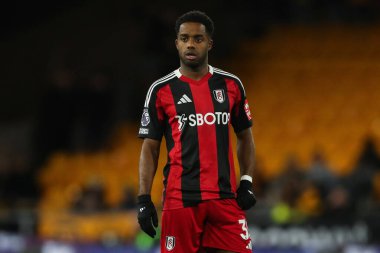Fulham 'dan Ryan Sessegnon Premier League maçı sırasında Wolverhampton Wanderers, Fulham' a karşı Molineux, Wolverhampton, Birleşik Krallık 'ta, 25 Şubat 2025