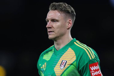 Fulham 'dan Bernd Leno Premier League maçı sırasında Wolverhampton Wanderers, Fulham' a karşı Molineux, Wolverhampton, Birleşik Krallık 'ta, 25 Şubat 2025