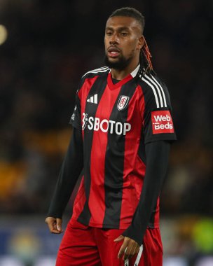 Fulham 'dan Alex Iwobi Premier League maçı sırasında Wolverhampton Wanderers, Fulham' a karşı Molineux, Wolverhampton, Birleşik Krallık, 25 Şubat 2025