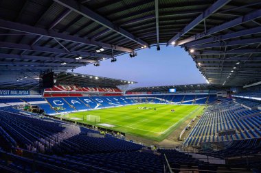 Cardiff City Stadyumu 'nun genel görünümü, 25 Şubat 2025' te Cardiff City, Cardiff City Stadyumu 'nda oynanan Cardiff City vs Hull City Sky Bet Şampiyonası maçı öncesinde