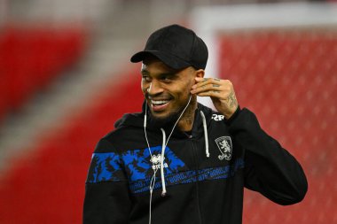 Middlesbrough 'dan Delano Burgzorg, Stoke City ile Middlesbrough arasındaki 25 Şubat 2025 tarihli Stoke-on-Trent Stadyumu karşılaşması öncesinde geldi.