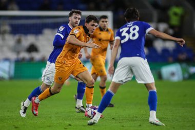 Hull City 'den Kyle Joseph 25 Şubat 2025' te Cardiff City, Cardiff City Stadyumu 'nda oynanan Cardiff City vs Hull City maçında