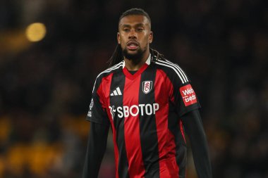 Fulham 'dan Alex Iwobi Premier League maçı sırasında Wolverhampton Wanderers, Fulham' a karşı Molineux, Wolverhampton, Birleşik Krallık, 25 Şubat 2025
