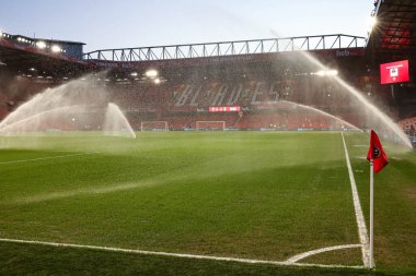 Sheffield United 'ın 24 Şubat 2025' te Bramall Lane, Sheffield, İngiltere 'de oynanan ve Sheffield United ile Leeds United arasındaki Sky Bet Şampiyonası öncesinde oynadığı maçın genel bir görüntüsü.