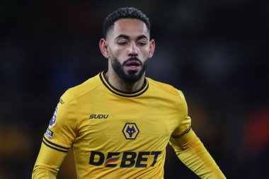 Wolverhampton Wanderers 'dan Matheus Cunha Premier League maçında Wolverhampton Wanderers Fulham' a karşı Molineux, Wolverhampton, Birleşik Krallık, 25 Şubat 2025