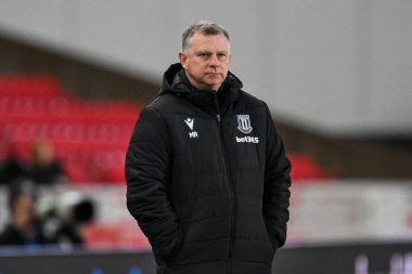 Stoke City 'nin Mark Robins Menajeri Stoke City - Middlesbrough maçında 25 Şubat 2025 Bet365 Stadyumu, Stoke-on-Trent, İngiltere