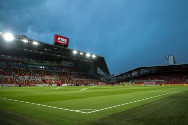The Gtech Community Stadyumu, Premier League maçı öncesinde Brentford Everton 'a karşı Gtech Community Stadyumu, 26 Şubat 2025