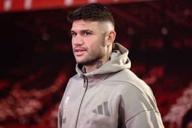 Nottingham Ormanı 'ndan Morato, Premier Lig maçı sırasında Nottingham Ormanı' na karşı Arsenal City Ground, Nottingham, Birleşik Krallık 'ta 26 Şubat 2025' te geldi.