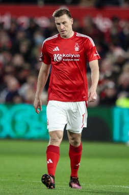 Nottingham Ormanı 'ndan Chris Wood Premier League maçı sırasında Nottingham Forest, Arsenal' e karşı City Ground, Nottingham, Birleşik Krallık, 26 Şubat 2025