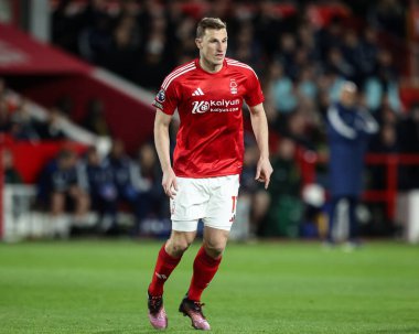 Nottingham Ormanı 'ndan Chris Wood Premier League maçı sırasında Nottingham Forest, Arsenal' e karşı City Ground, Nottingham, Birleşik Krallık, 26 Şubat 2025