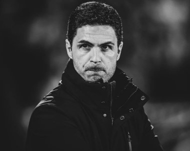 Mikel Arteta Premier Lig maçında Arsenal 'in menajeri Nottingham Forest, Arsenal' e karşı City Ground, Nottingham, Birleşik Krallık, 26 Şubat 2025