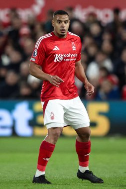 Nottingham Ormanı 'ndan Murillo Premier Lig maçı sırasında Nottingham Forest, Arsenal' e karşı City Ground, Nottingham, Birleşik Krallık, 26 Şubat 2025