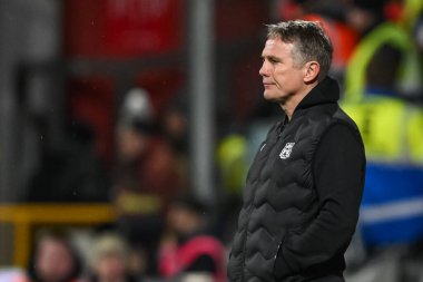 Wrexham 'ın Phil Parkinson Yöneticisi, Wrexham vs Peterborough United, SToK Cae Ras, Wrexham, Birleşik Krallık, 26 Şubat 2025
