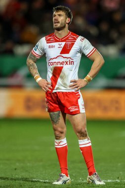 Hull KR 'dan Oliver Gildart 27 Şubat 2025' te İngiltere 'nin Hull kentinde oynanan Sewell Group Craven Park' ta Salford Red Devils 'e karşı oynanan Betfred Süper Lig 3.