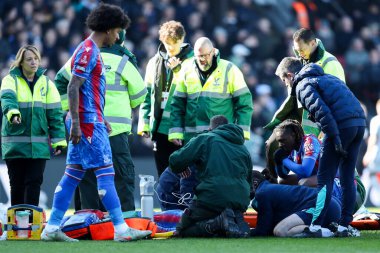 Kristal Saray 'dan Jean-Philippe Mateta, 1 Mart 2025' te İngiltere 'nin Selhurst Park kentinde oynanan 5.