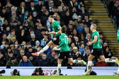 Plymouth Argyle takımından Maksym Talovierov, 1 Mart 2025 tarihinde Etihad Stadyumu, Manchester City - Plymouth Argyle arasında oynanan 5.