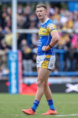 Leeds Rhinos takımından Ash Handley 2 Mart 2025 'te Leeds, İngiltere' deki Headingley Stadyumu 'nda oynanan Betfred Süper Lig 3. Raundunda Leeds Gergedan' a karşı Castleford Tigers maçında